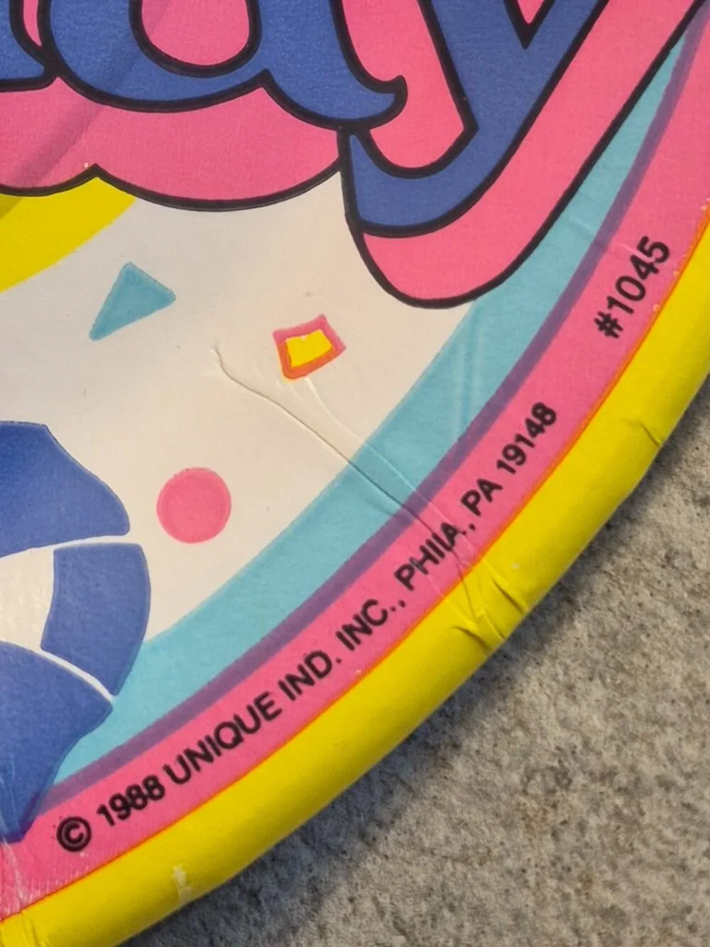 1988 Vintage Paper Birthday Balloon Party Plates Retro 80's Party Sealed